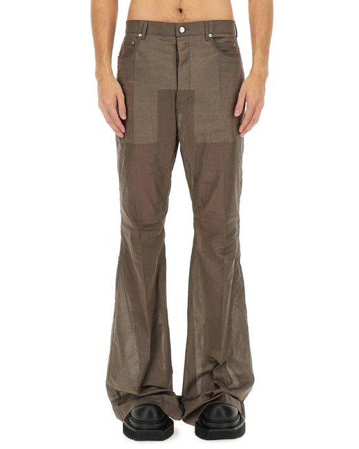 Rick Owens Bootcut Broek in het Brown voor heren