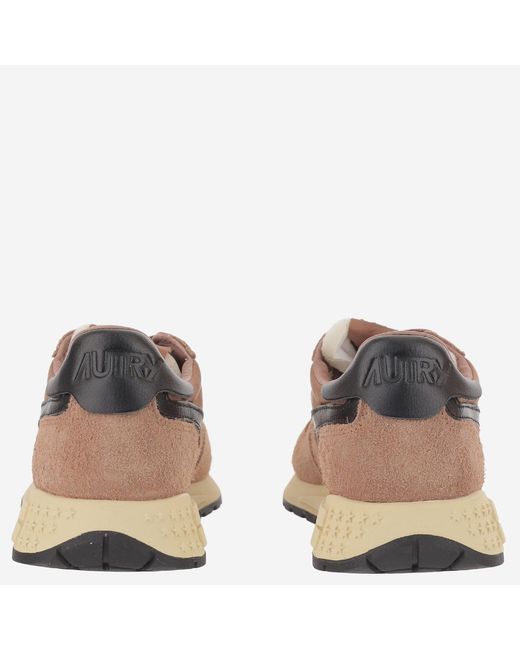 Autry Brown Padded Heel Running Sneakers