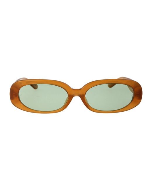 Linda Farrow Yellow Sunglasses