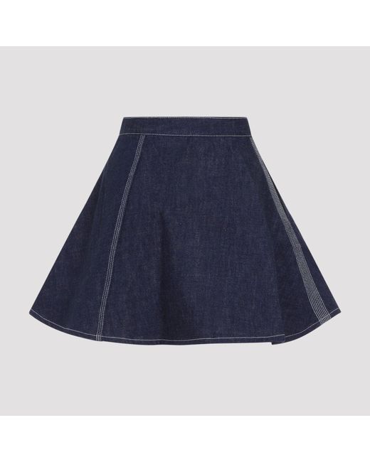 Céline Blue Peplum Skirt