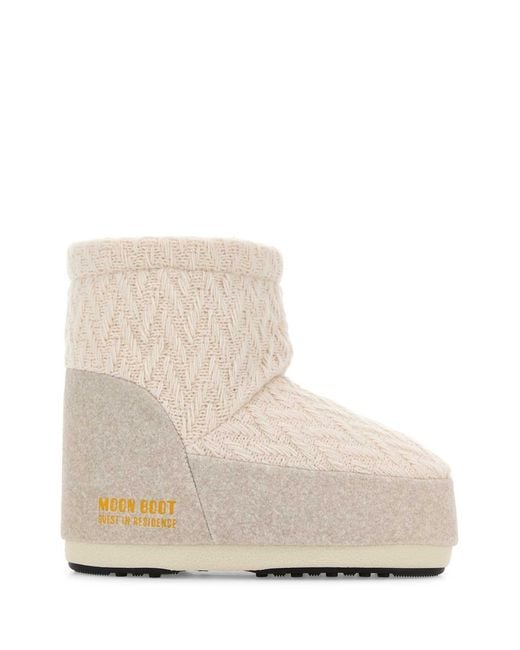Moon Boot Natural Ivory Icon Low Ankle Boots