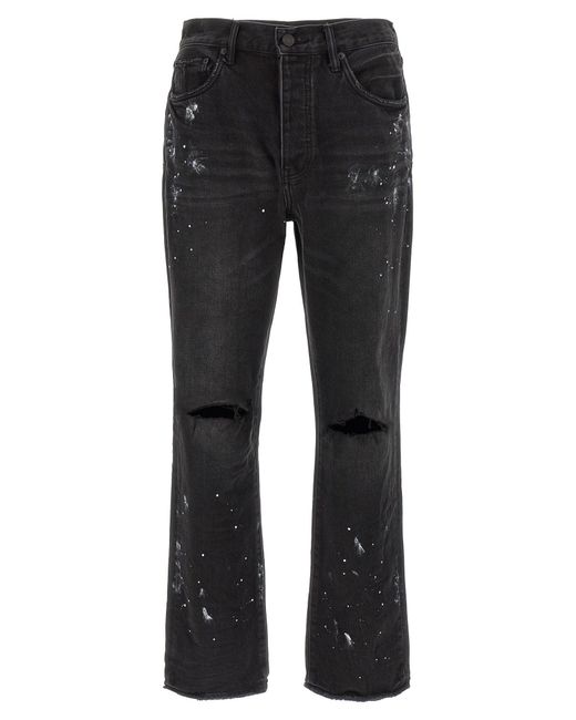 Purple Lila Jeans "P011 Knee Slit Paint". in Black für Herren