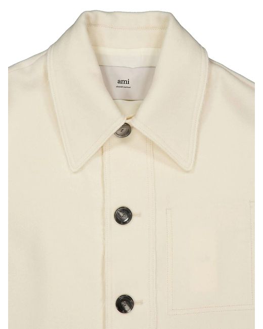 AMI White Wool Jacket