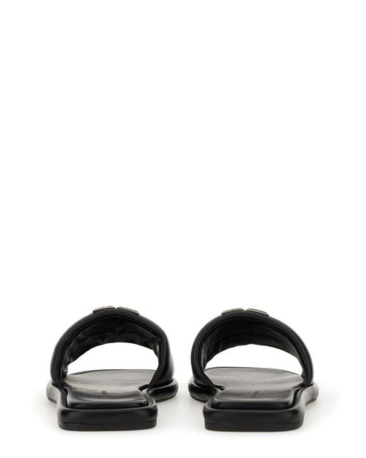 Tory Burch Black Sandal Slider "Bouble T"