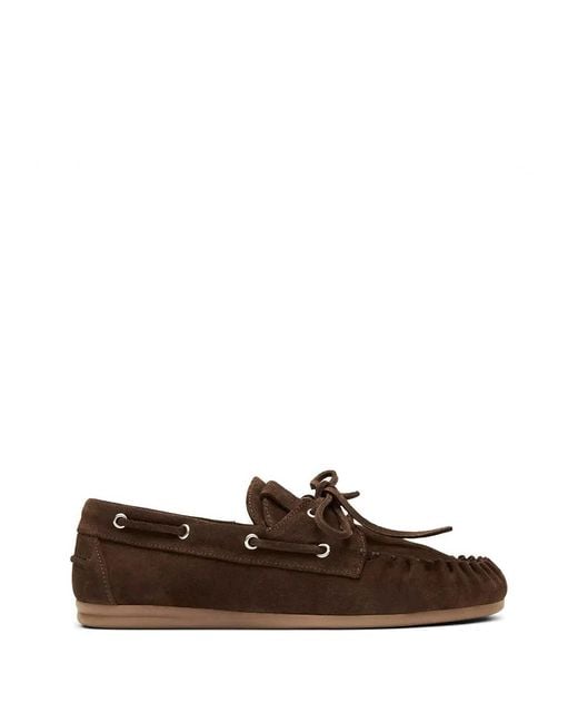 Alohas Brown Rowan Suede Leather Loafers