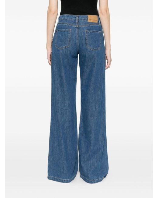 ERMANNO FIRENZE Blue Flared Leg Denim Jeans