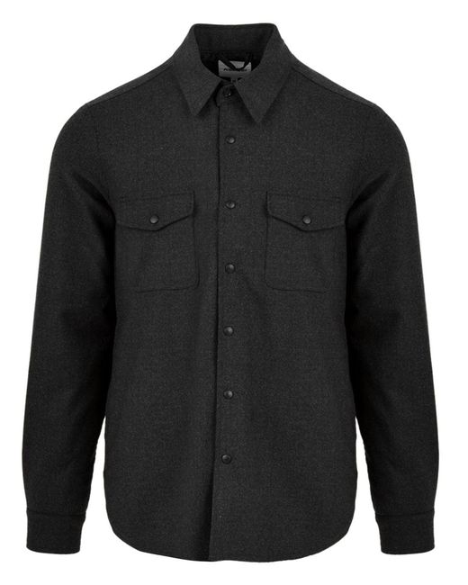 Chemises anthracite Aspesi pour homme en coloris Black