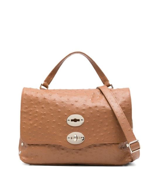 Zanellato Brown Postina Cactus Small Handbag