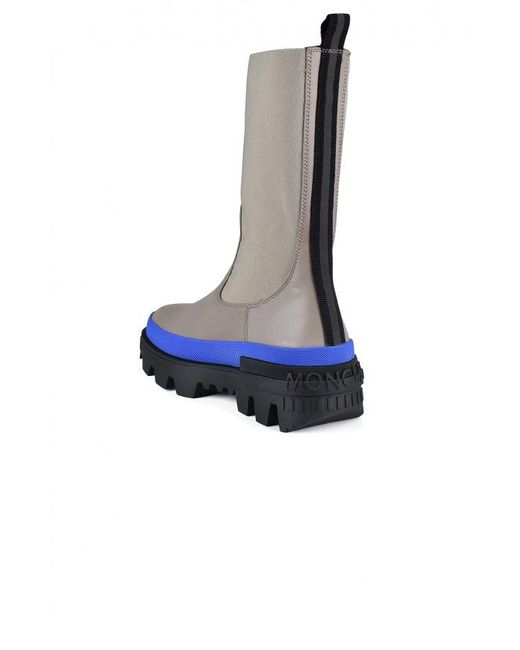 Moncler Blue Chunky Chelsea Boots