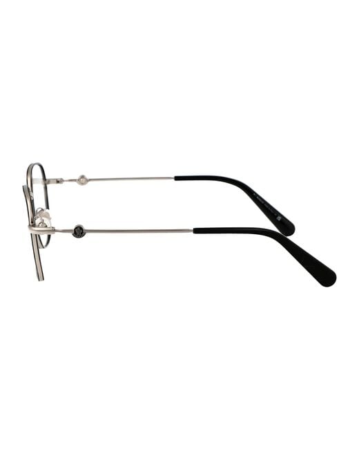 Moncler Multicolor Grigio/Avana Metal Glasses for men