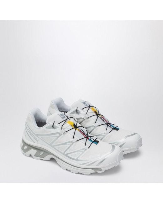 Salomon White Xt-6 Gtx Sneakers