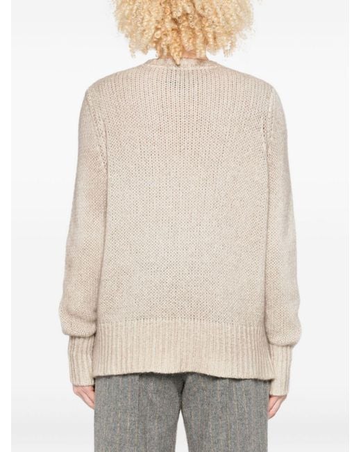 Avant Toi Natural Cashmere Crewneck Pullover