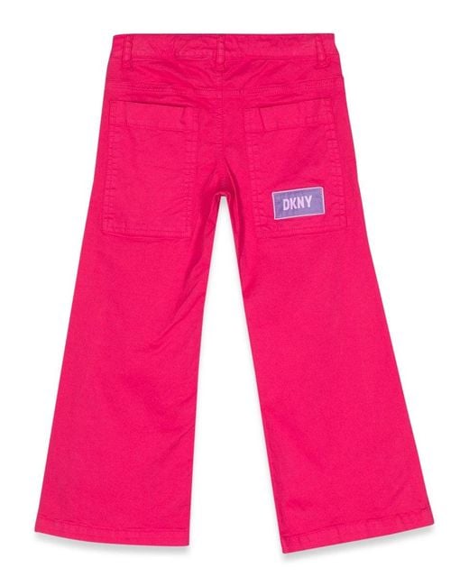 DKNY Red Wide Leg Pants
