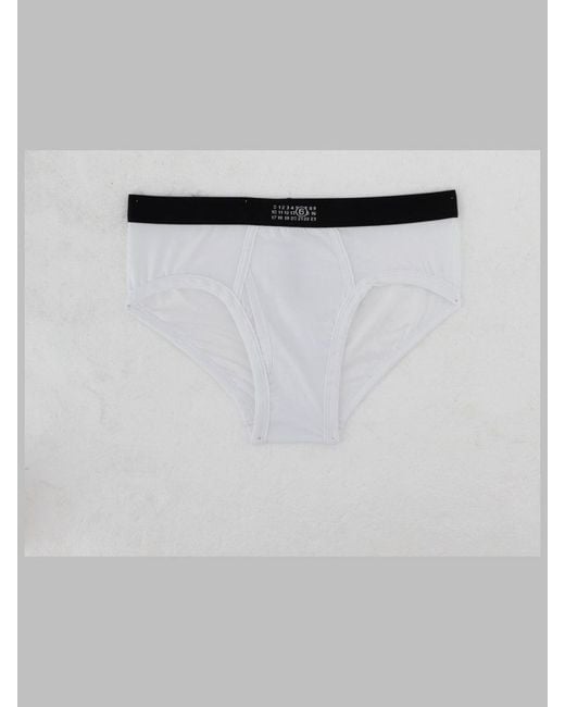 MM6 by Maison Margiela White Mini Essential Underwear For for men