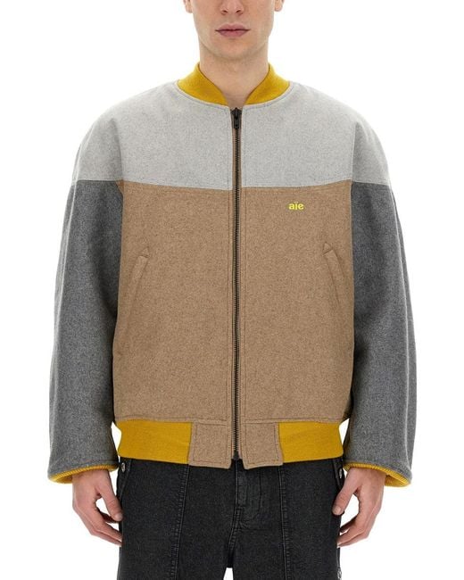 A.I.E. Gray Jacket With Logo