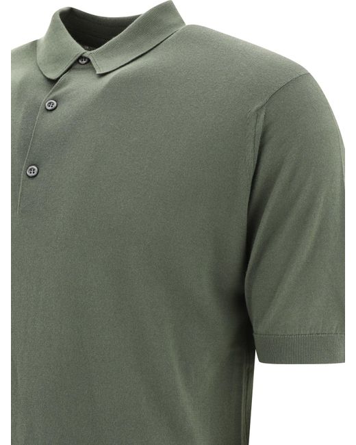 John Smedley Green "Adrian" Polo Shirt for men