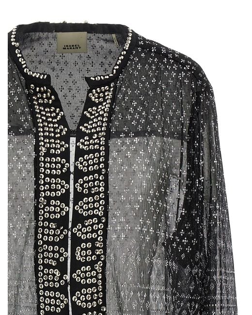 Isabel Marant Black Bluse "Nickie"