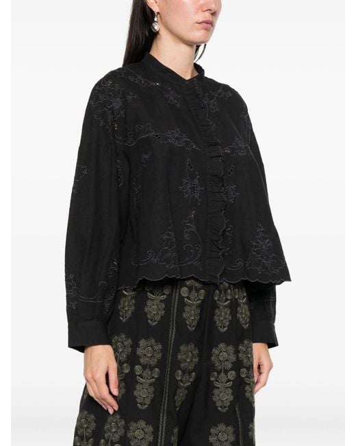 Antik Batik Black Carmina Blouse