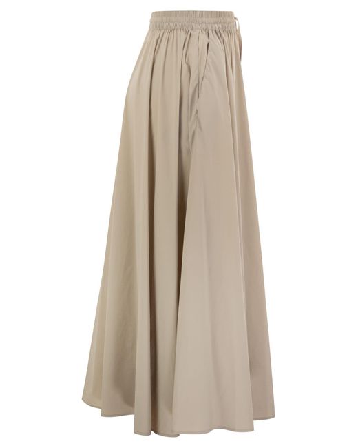 Herno Licht Stretch Nylon Rok in het Natural