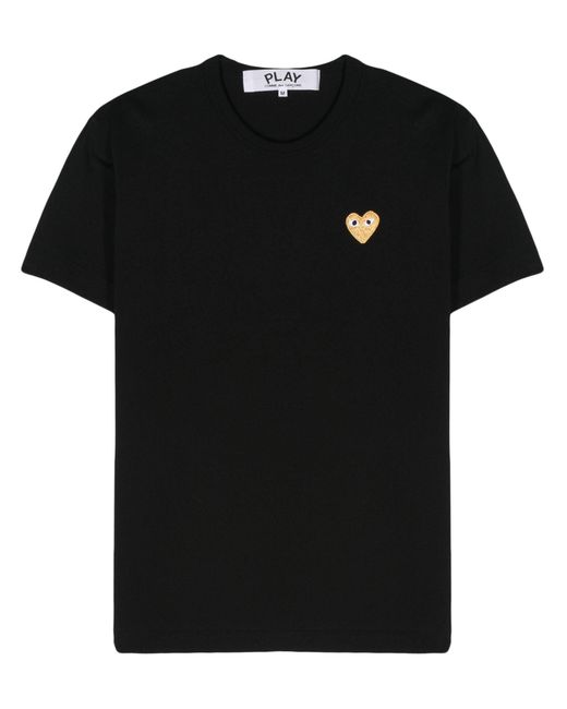 COMME DES GARÇONS PLAY Black U T-Shirt Emblem Knit