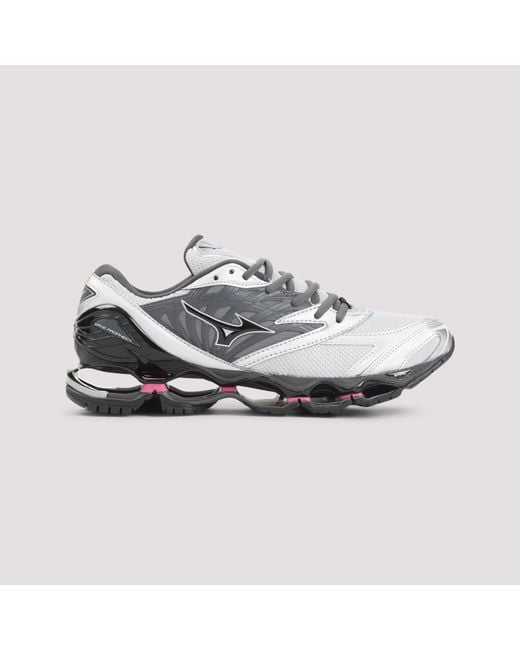 Mizuno Gray Wave Prophecy Ls Leather Sneaker