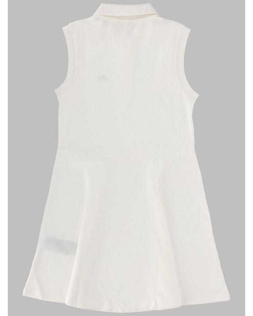 Lacoste White Lcg Pique Dress W8L
