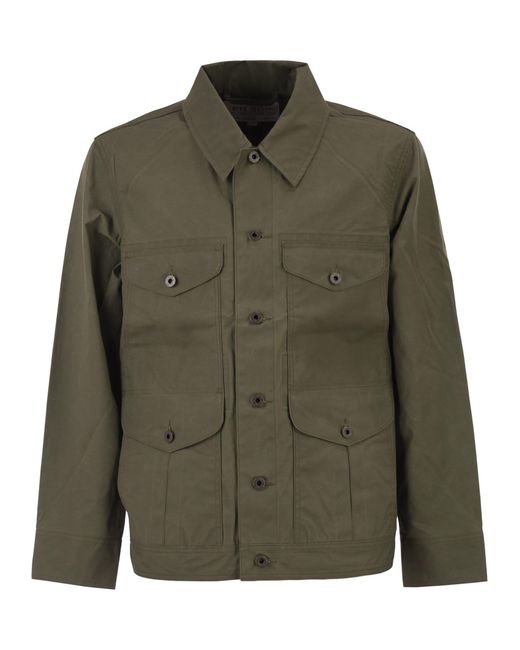 Filson Katoenen Veldjack Met Praktische Zakken in het Green