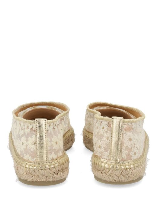 Castaner Natural Polyester Goat Leather Ovine Leather Flats