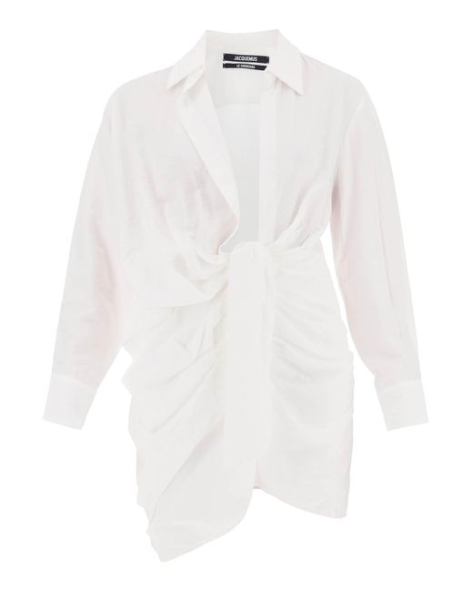 La robe bahia mini robe Jacquemus en coloris White