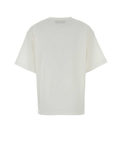 Fendi White Cotton T-shirt