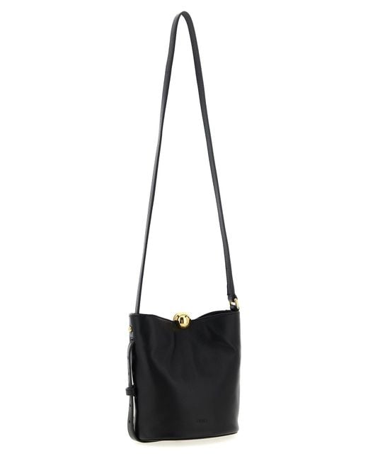 Furla White Sfera Soft' Mini Bucket Bag