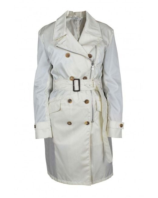 Prada Gray Nylon Belted Coat