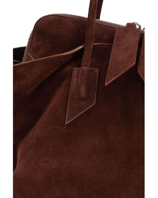 The Attico Brown 'la Passeggiata Medium' Shoulder Bag