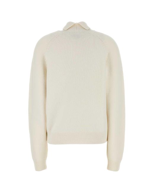 Fendi White Cashmere Blend Sweater
