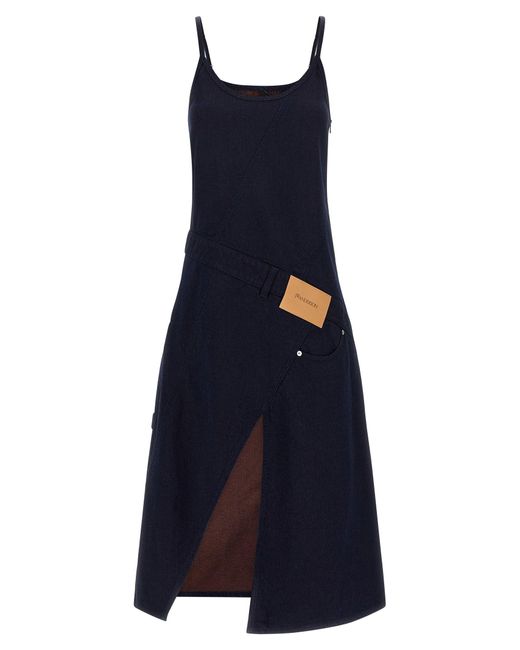 J.W. Anderson Blue 'Twisted Workwear' Dress