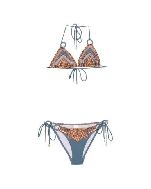 Zimmermann White Printed Swimwear