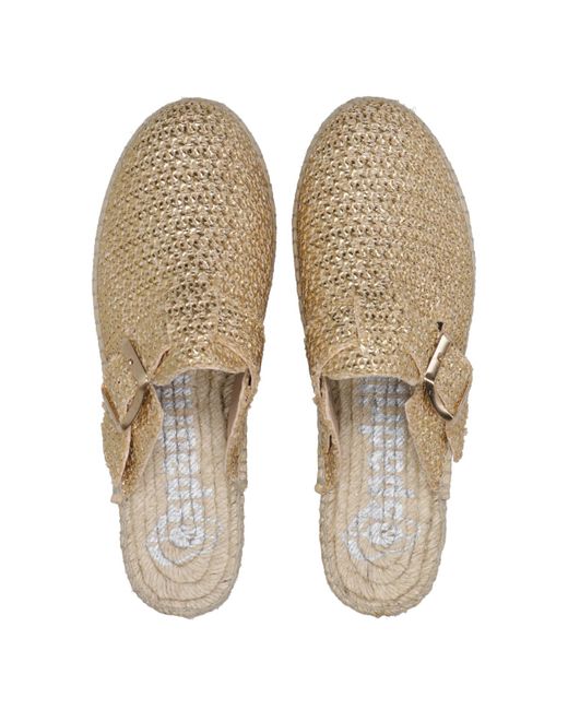 Sandales gris Espadrilles en coloris Natural