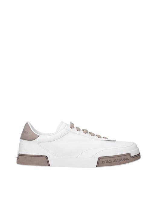 Dolce & Gabbana White Dolce&Gabbana Sneakers Portofino Yacht Leather/Dove for men