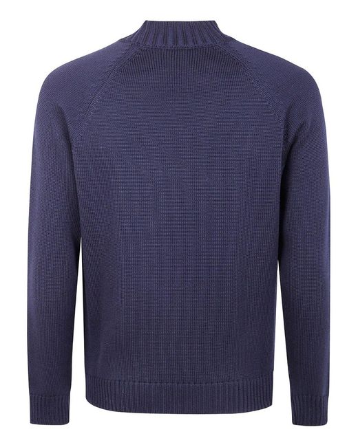 Zanone Blue Sweaters