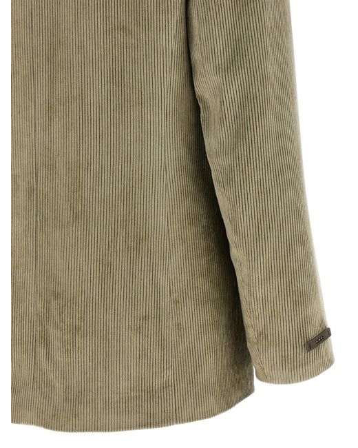 Blazer de terciopelo acanalado de Peserico de color Green