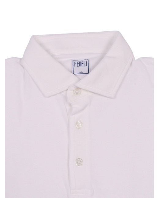 Fedeli Pink Polo Shirt S/S Knitted