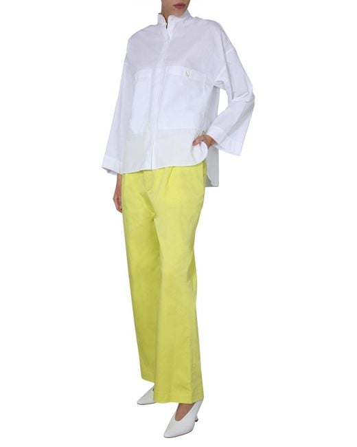 Jejia Yellow Wide Trousers