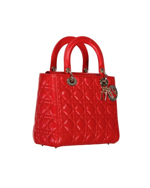 Dior Red Lady D mittlerer Tasche