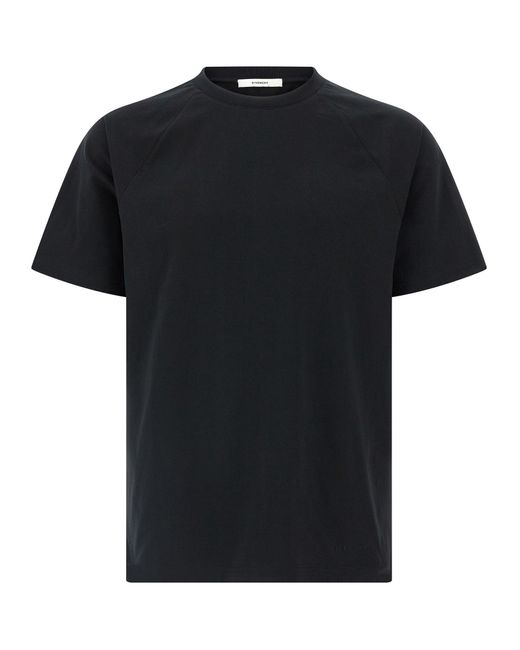 Givenchy Satijnen T-shirt Met Inzetstuk in het Black