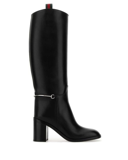 Gucci Black Leather Boots