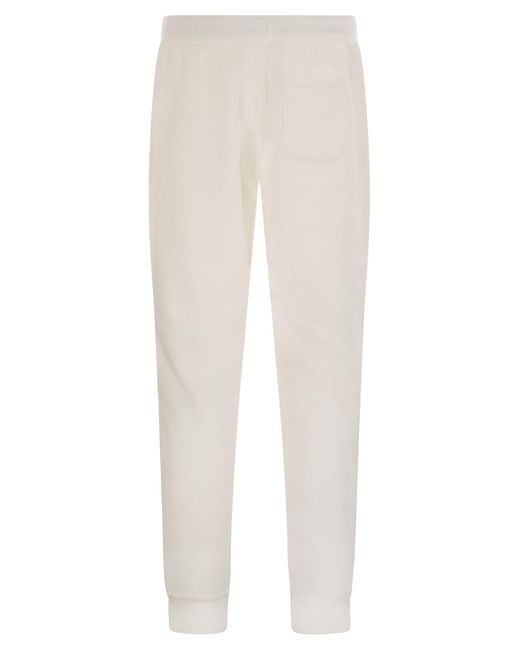 Polo Ralph Lauren White Double-Knit Jogging Trousers for men