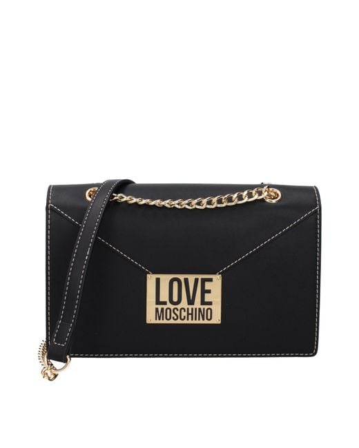 Love Moschino Black Crossbody Bags Polyurethane