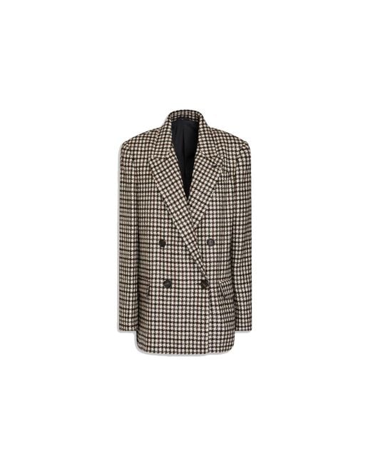 Brunello Cucinelli Brown Double-Breasted Blazer