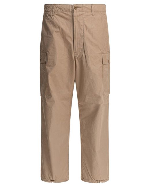 Beams Plus Stralen Plus Broek in het Natural voor heren