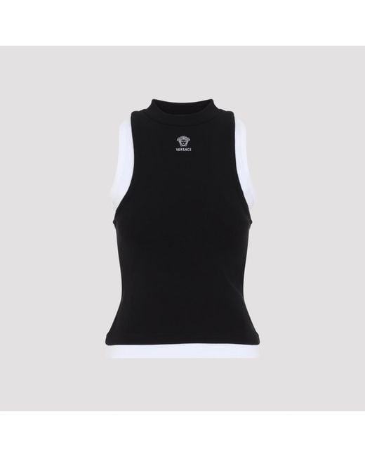Versace Black Vintage Tank Top